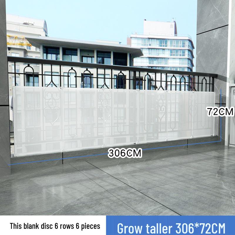 Balcony Privacy & Safety Screen: Rainproof, Dustproof, Pet-Protective Enclosed Railing