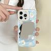 Cute Little Furry Bear Is Suitable for Apple 17/16 Mobile Phone Case Iphone13promax Huawei Makeup Mirror Case.