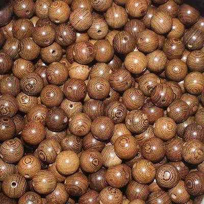 Natürliche Holzperlen: Runde Hühnerflügel-Holzperlen für DIY-Buddha-Schmuck und handgefertigte Accessoires