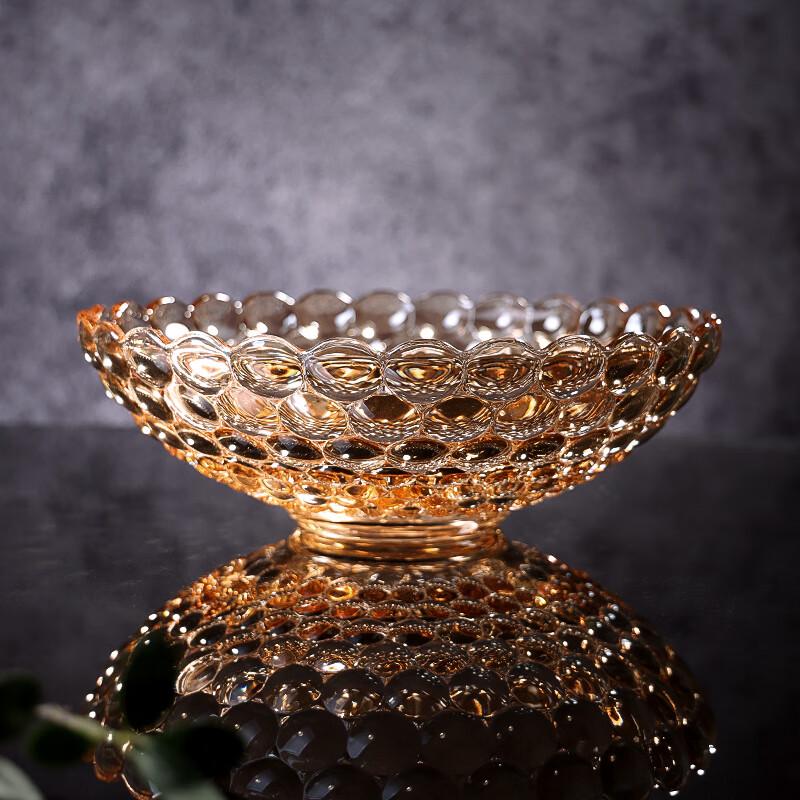 Large European Style Crystal Glass Fruit Bowl