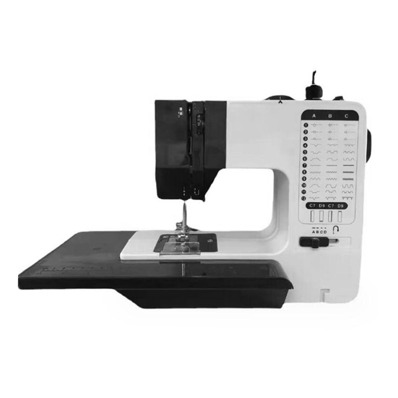 Портативная швейная машина со столом-удлинителем, встроенными 38 строчками, электрическая швейная машина, двойная скорость, поддержка обратного хода, Цельсий, Авто, Тр