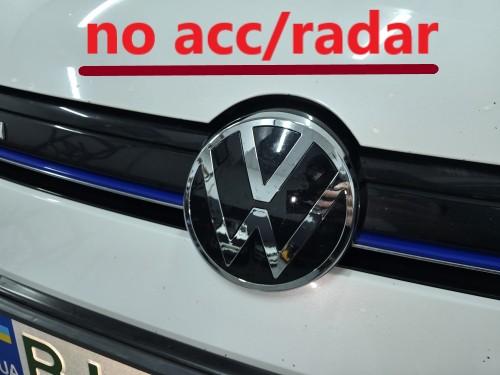 YKPSC1 No Acc New Style font Replace Style Front Grille Logo Emblem and Rear Trunk Badge Sticker for VW Golf 7.5 MK7.5 GTI Golf 7 MK7 QQ15