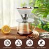Stainless Steel Coffee Dripper, Coffee Filter, 800-Mesh Double-Layer Filter, One-Piece Cone, Lightweight, Reusable, 1-4 Cups