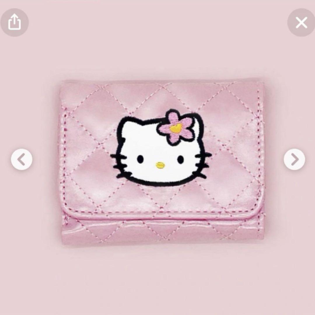 

[USED] Korea Exclusive Hello Kitty Quilted Tri-Fold Wallet