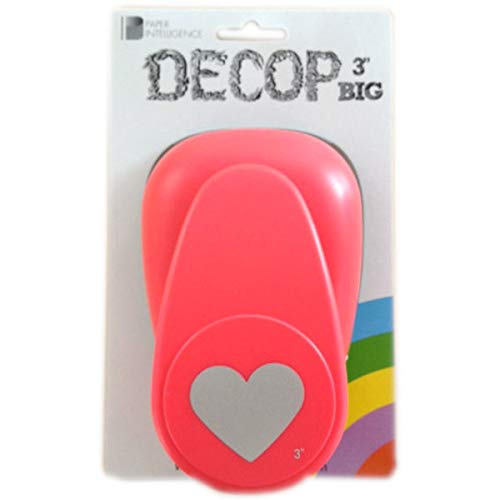 Hanaoka Big 3 Heart 1 Craft Punch, Pink, Metal and Plastic, Cute (Kawaii)
