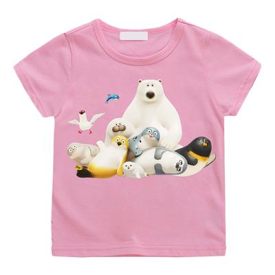 SEALOOK SHOP T-shirts Cartoon Print Tees Cute 100% Cotton Tee-shirt Children's Cartoon Crew Neck Tshirt Cartoon Boys Girls Kawaii T Shirt