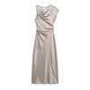 TAOP&ZA Spring/Summer Women's Pleated Asymmetrical Dress 2248748