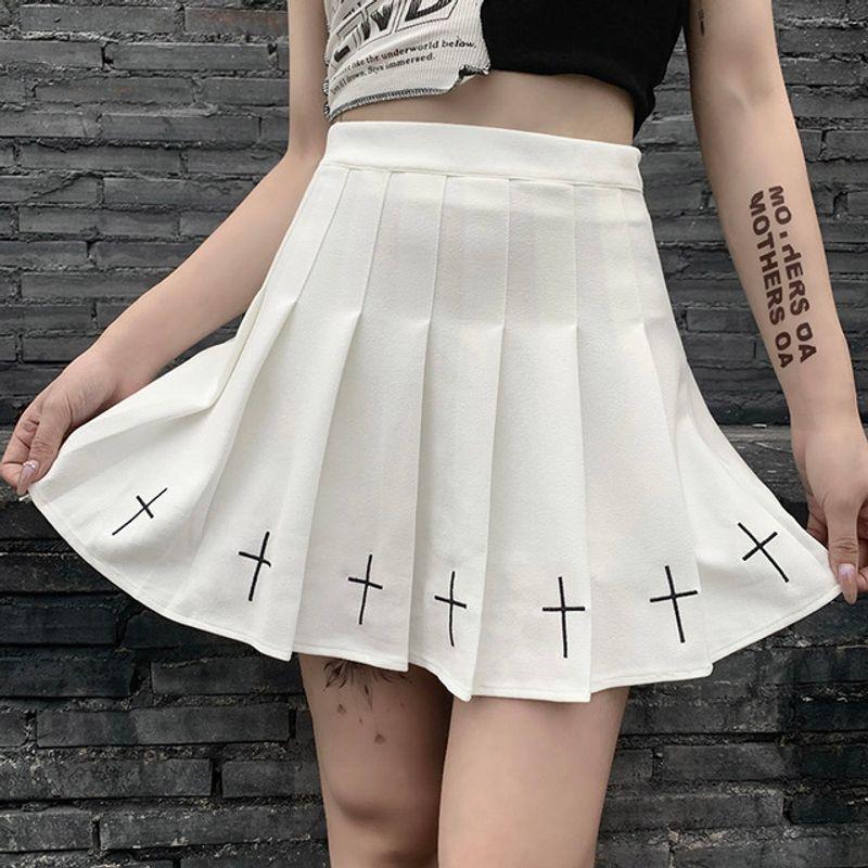 Waist A- Line Short Skirt 90s Vintage Harajuku Streetwear