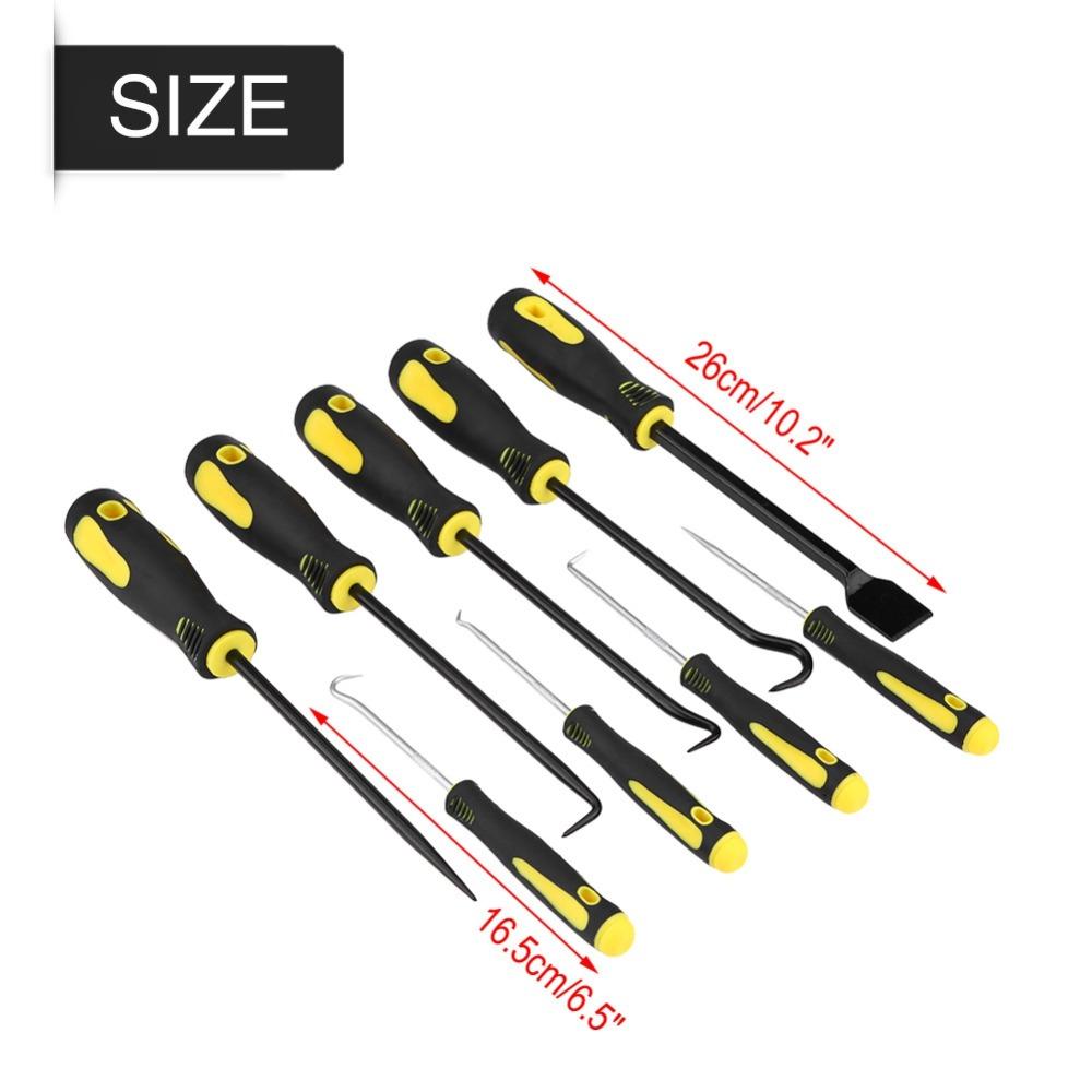 9PCS Long & Short Style Scraper Pick Hook Kit  Demolish small clips and rubber weatherstripping