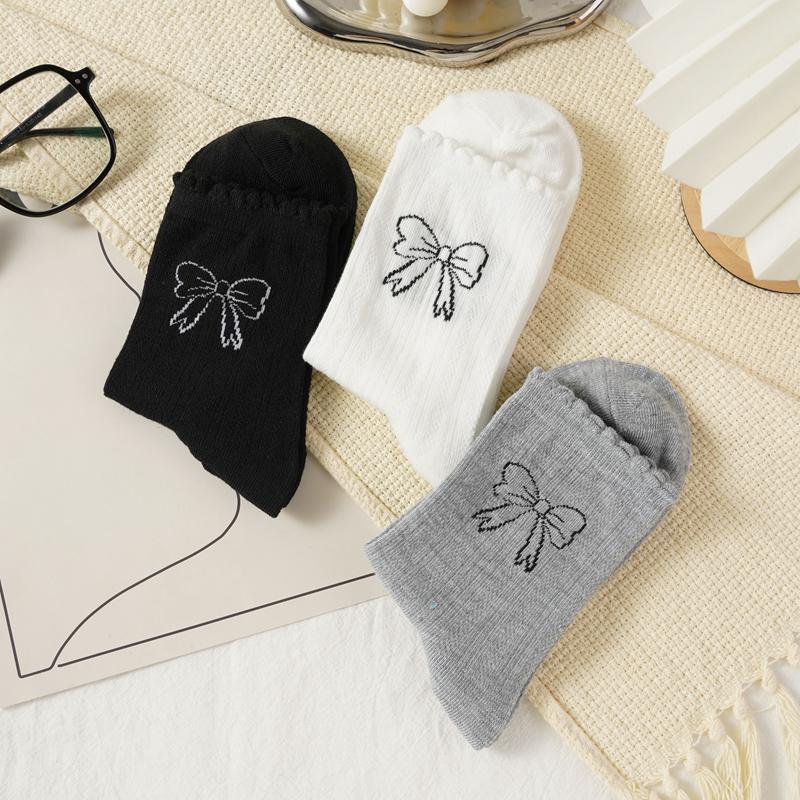 Damen Schleife Netz Socken Sommer Dünn Atmungsaktiv Süß Koreanisch Ins Ballettstil Socken