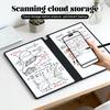 Reusable Whiteboard Notebook, A5 Erasable Smart Notebook, Portable Sketchbook With Wipe Cloth And Writing Pen For Students Kids Teacher 5ml