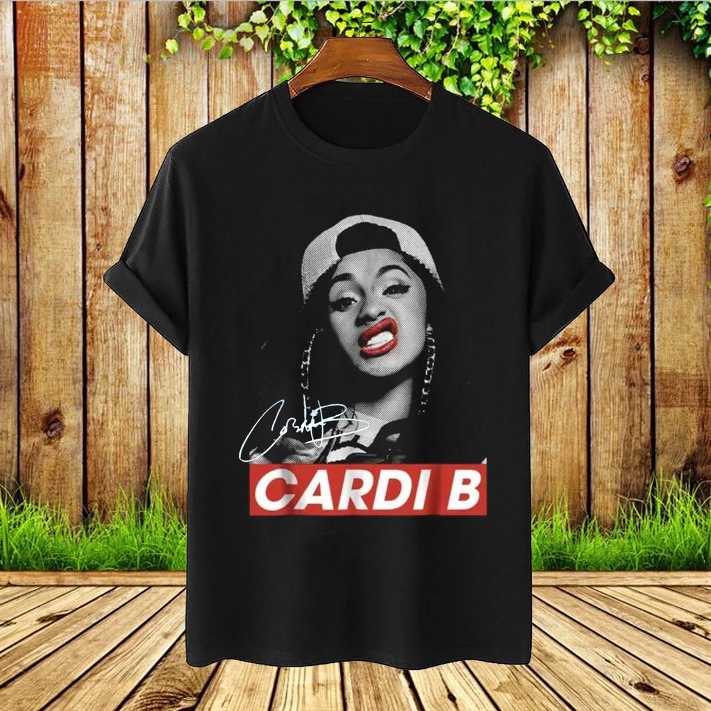 26 Seltene Cardi B Signatur Geschenke für Fans Schwarz Alle Größen Lustiges T-Shirt Unisex T-Shirt