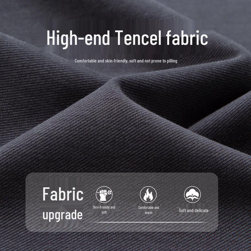 Hodo Men's 18% Tencel Straight-Leg Business Casual Pants