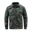 Cotton Stretch Workwear Set Men Long Sleeve Shirt Pants Military Style Tactical Uniform Outdoor Labor