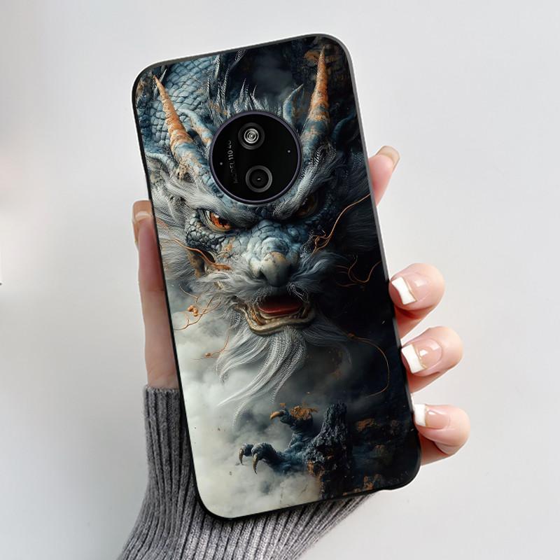 Casing For Nokia 125 110 4G 2024 HMD 110 Case Aesthetic Luxury Cute Cool Boys Girls Soft Silicone Black Matte Phone Cover Shell
