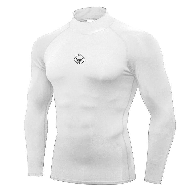 Muscleguys Running Fitness T-shirt Men's Fast Drying High Elastic Thin Tights Bottoming Training Clothes