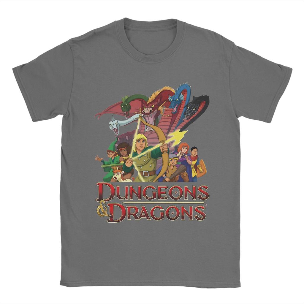 Dungeons And Dragons Cartoon T Shirt Beach Trending T Shirts Unisex 100 Cotton Round Neck Tees ShortSleeved Y2K Casual Tshirt