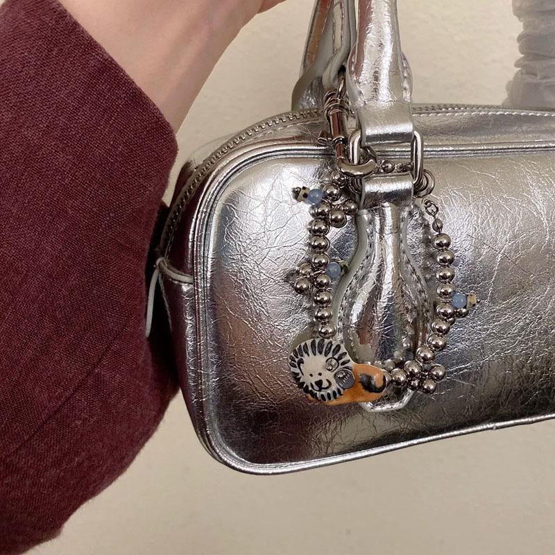 Stone lion pendant beaded bracelet light luxury niche fashion versatile bracelet personalized design sense jewelry women