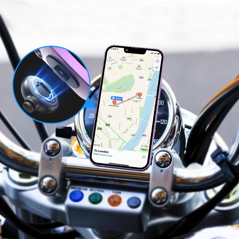 Multifunctional Magnetic Snap Phone Mount Works On Any Flat Surface 360° Rotation Universal For Car Home Motorcycle