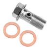 10mm M10x1.00 Motorcycle Screw Hose Bolt for Brake Pump Fit for Suzuki Honda Kawasaki Yamaha