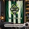 TapestryBorussia Mönchengladbach Custom Name Text Personalized Wall Hanging Tapestry Home Wall Decor