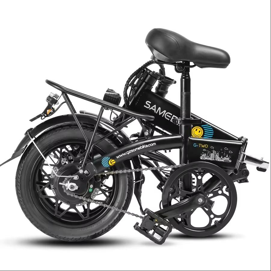 Samebike YINYU14 Klapp-Elektrofahrrad 350W 36V 7.8Ah Lithium-Batterie 14 Zoll Erwachsenen Mini City Elektrofahrrad