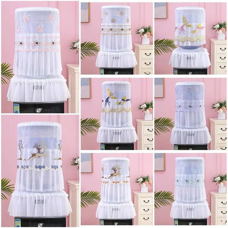 Household Water Dispenser Dust Cover Fashion Lace Upper Opening Reusable Water Bucket Sleeve