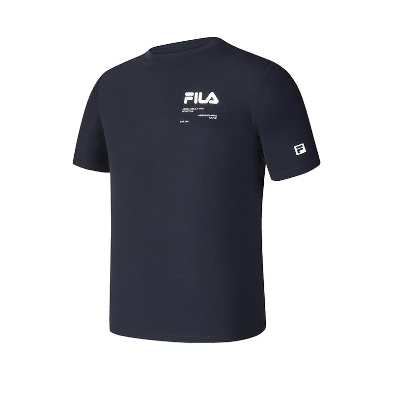 New FILA Fitness T Shirts Men's RD Royal Blue A11M431109FNV