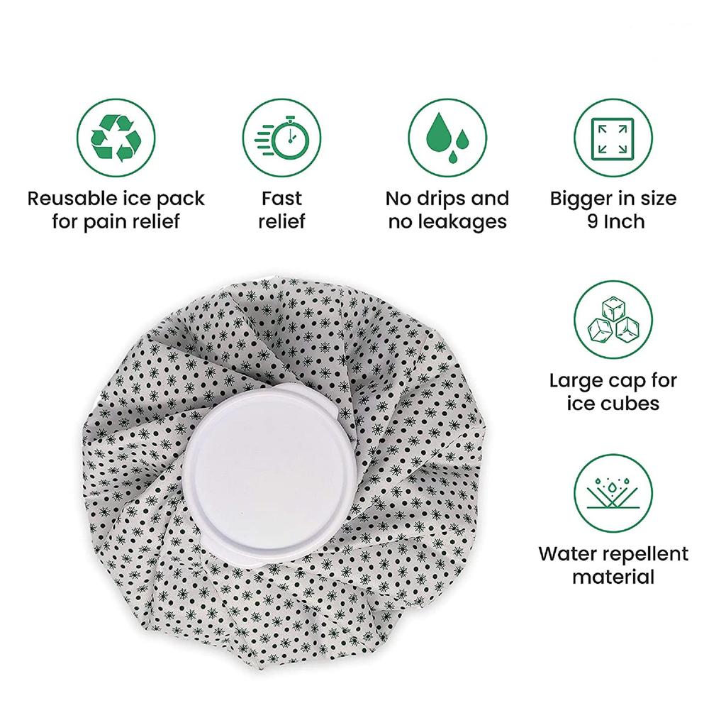 MOBDESK Ice Bag Pain Relief Heat Pack Sports Injury Reusable First Aid for Knee Head Leg Pack of 1 Small (Colour May Vary)