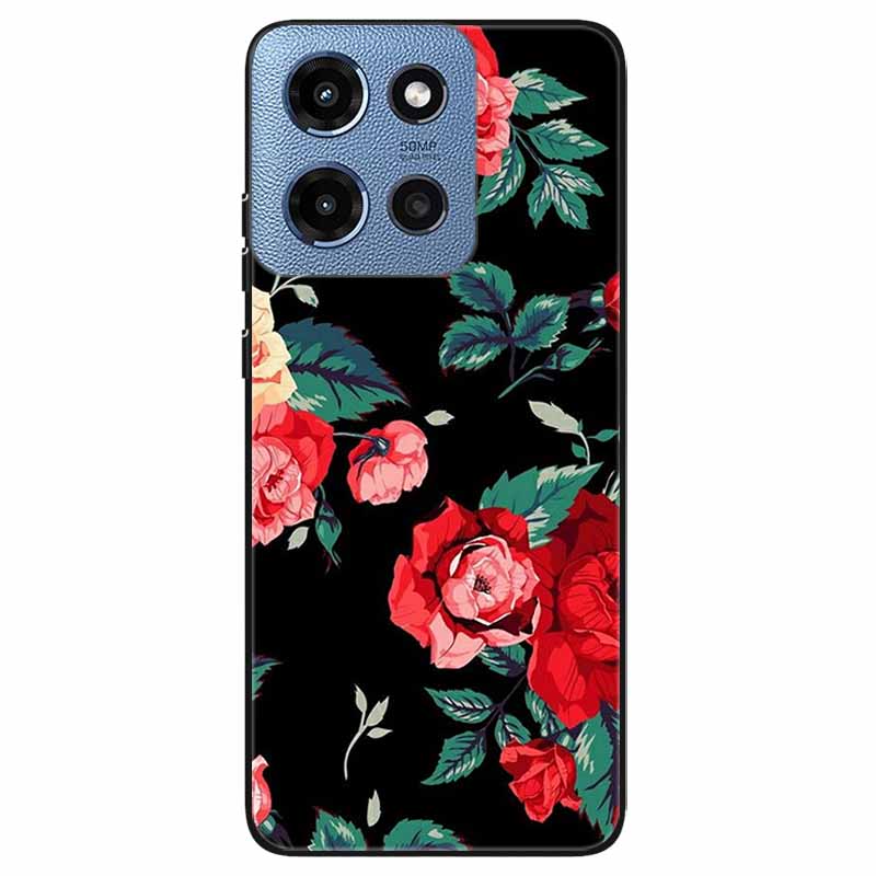 Phone Cases for Moto G 2025 5G Case Flowers Printing Silicone TPU Soft Covers for Motorola Moto G 2025 Back Shell For Moto G 5G