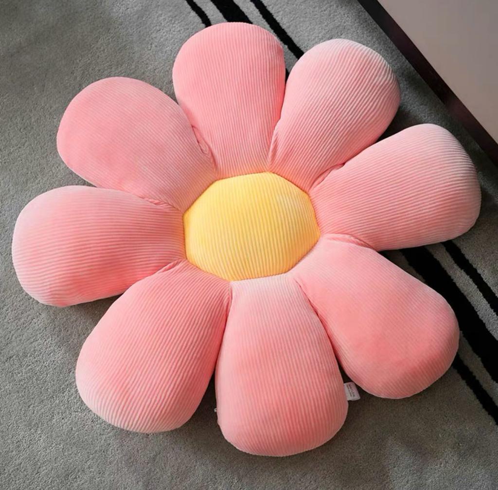 Soft Colourful Flower Pillow Stuffed Plush Daisy Flowers Shape Plant Chair Cushion Home Sofa Decor Soll Kids Girl Birthday Gift