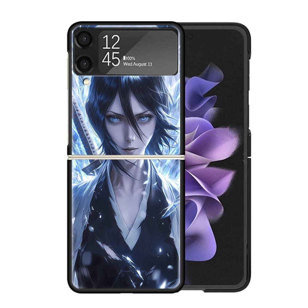 Bleach Kuchiki Rukia Cases For Samsung Galaxy Z Flip 4 5 6 7 3 Z Flip7 Flip6 Flip4 Flip5 Flip3 5G Hard Shockproof Fundas Cover G