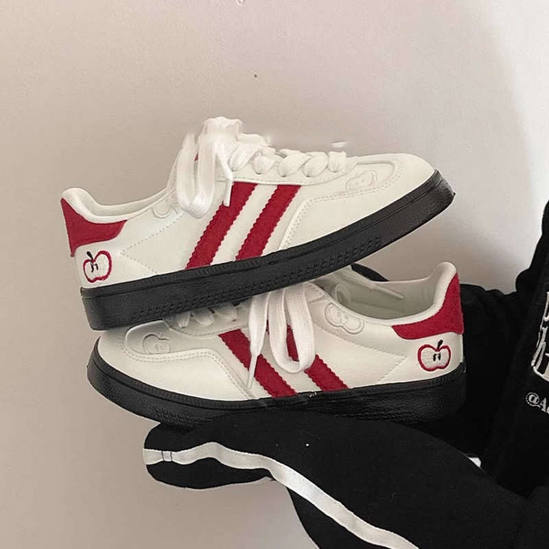 

Нишевые гуавового цвета тренировочные туфли Hello Kitty, милые летние универсальные кеды для школьницы 35