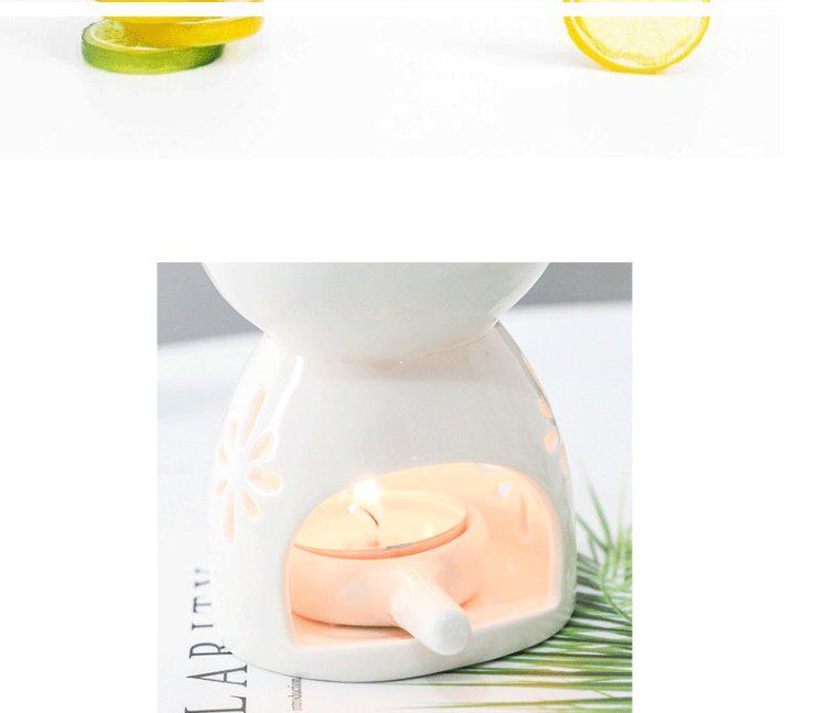 Ceramic Aromatherapy Lamp: Indoor Essential Oil Burner for Home or Spa