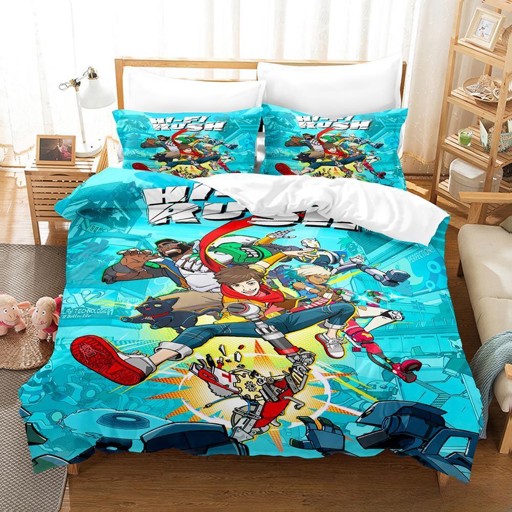 3d Print Game Hi-Fi Rush Bedding Set Single Twin Full Queen King Size Bed Set Adult Kid Bedroom Duvet Cover Sets Home Textiles