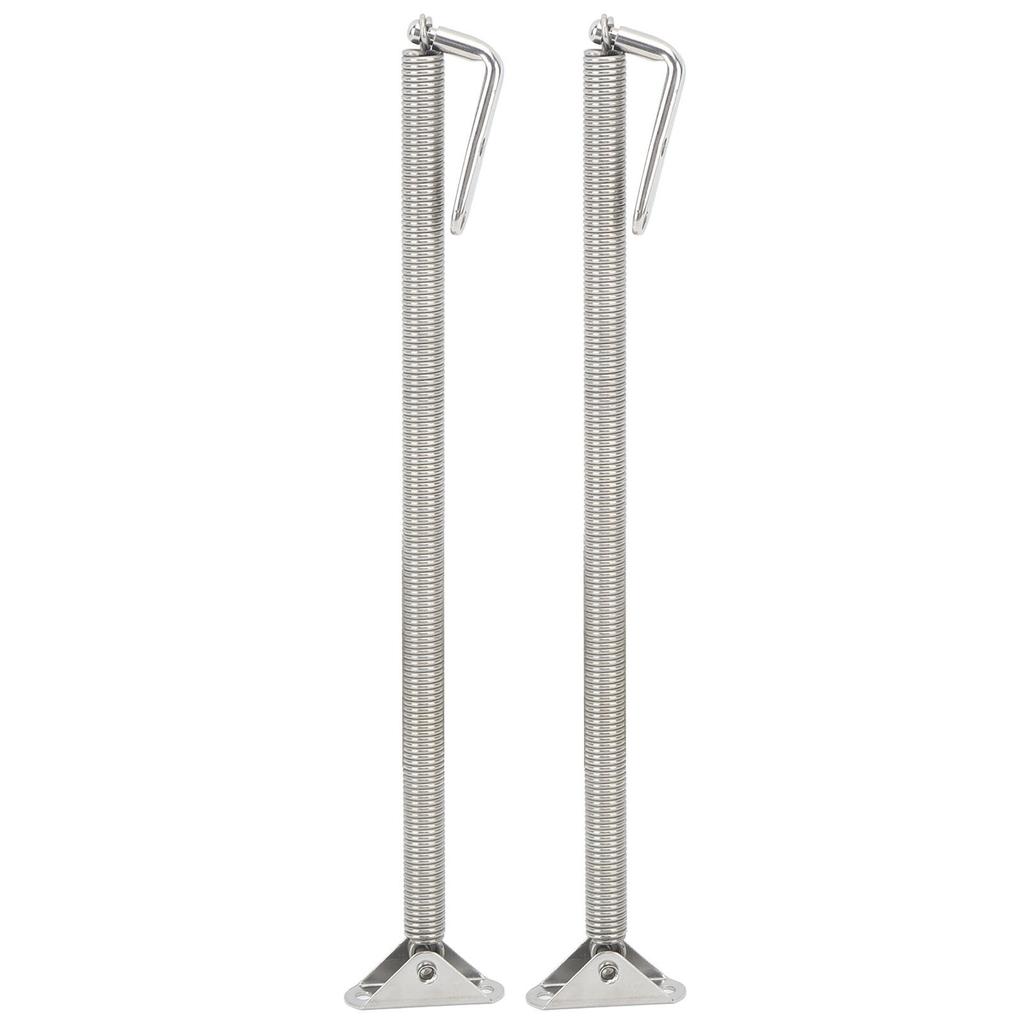 2 Pcs Boat Hatch Support Spring Stainless Steel Adjuster Porthole Door Lid Spring for Yachts Campers 225x15mm
