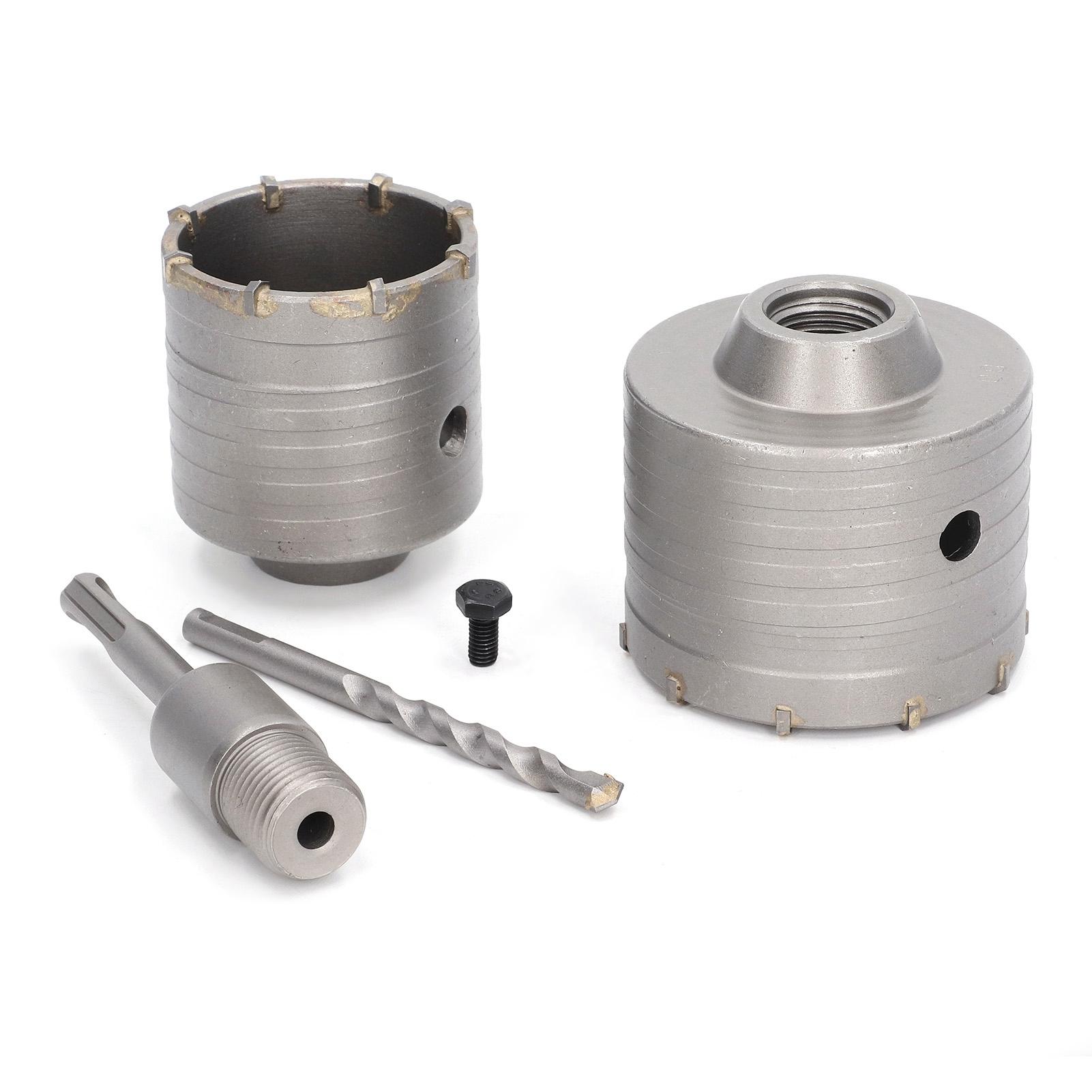 

5 шт. набор кольцевых пил для бетона 45 # сталь YG8 сплав настенные сверла комплект для каменной кладки, камней, кирпичей