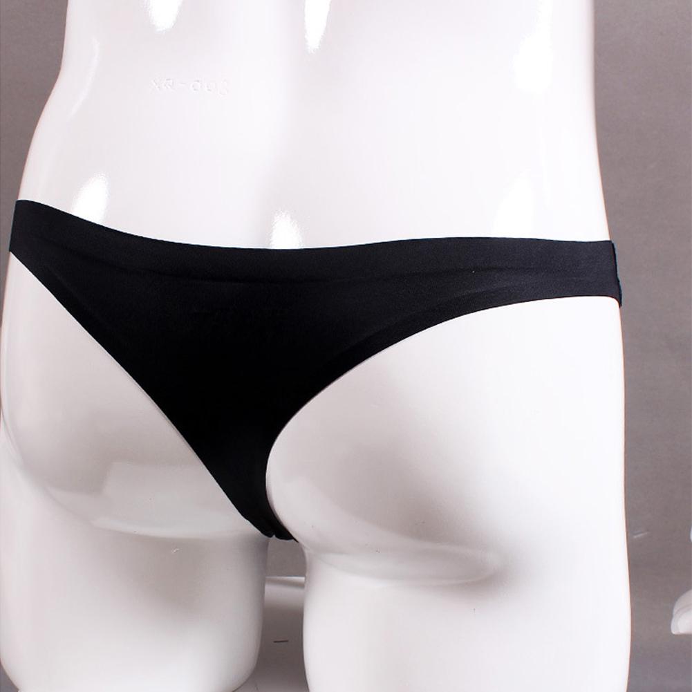 Men Sexy Underwear Ice Silk Underpants Mens G-Strings Pouch Bikini Gay Temptatio Jj Sleeve Erotic Lingerie Elastic Smooth Thongs