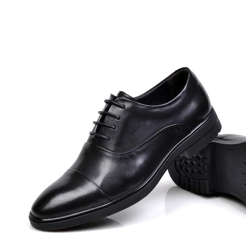 Men's Retro Handmade Oxford Leather Shoes - Formal, Business, British Trend, Breathable, Ideal for Weddings