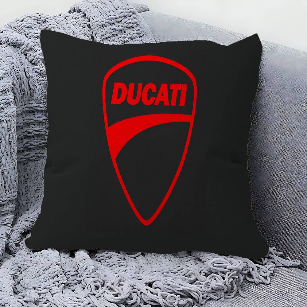 

D-DucatiS Мотоцикл ЛОГОТИП Печать Подушка Аниме Подушка Диван Кровать Подушка для изголовья Чехол для подушки 45x45 см Мода 30cmx30cm