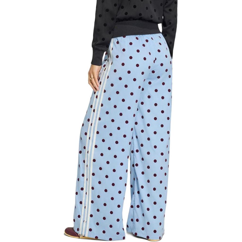adidas Origineel SATIN POLKA DOTS WIDE LEG PANT Casual Broek Dames KV1170