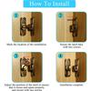 90° Sliding Door Latch Solid Buckle Cam Cylinder Locks Sliding Door Lock Anti-theft Buckle Door Lock Home Accessories
