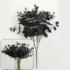 A84E-2X 20 Heads Artificial Black Eucalyptus Fake Flower Plant Wedding Party Decoration