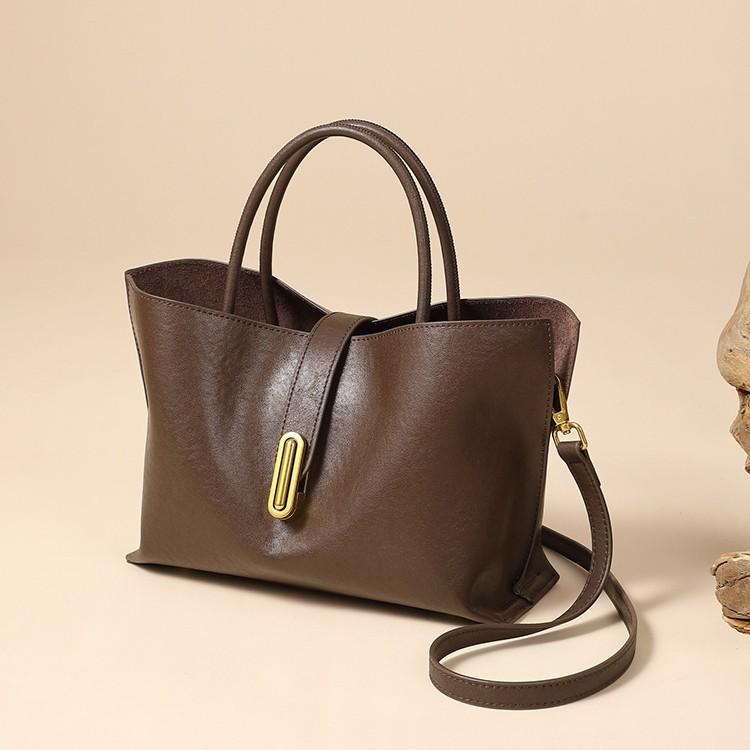 Bags Women'S Head Layer Vegetable Tanned Cowhide Tote Bag Fashion Commuter Handbag Women'S Crossbody Bag