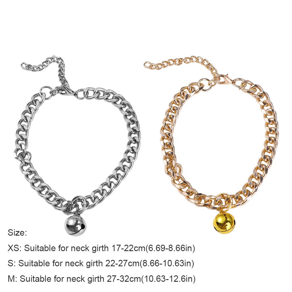 Cat Accessory for French Bulldog Puppy Small Dog Pet Chain Dog Necklace Cat Collar Dog Gold Chain