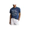 Polo Ralph Lauren T-shirt a maniche corte con girocollo e stampa a motivo di lettere Uomo Top Blu scuro 710936359-001