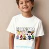 2026 New Design Snoopy Children's Pure Cotton Short-Sleeved Boys' Sport Shirt Girls' Casual Top Cartoon Print Summer T-Shirt