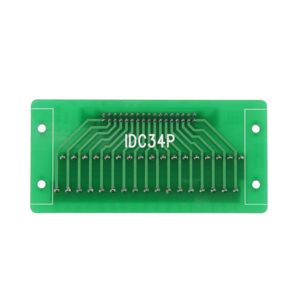 Terminal Breakout Block, Male Header Breakout Board, Terminal Block Connector, IDC34P, 34-Pin, PLC Interface, Simple DIN Rail Mounting Legs