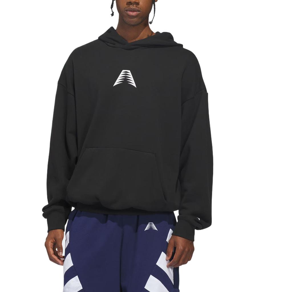 adidas ANTHONY EDWARDS Sweatshirts Men's Black Hooded Moderate Regular KC8460