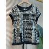 Women African Animal Print Contrast Trim Crew Neck Drawstring Hem Short Sleeve T Shirt